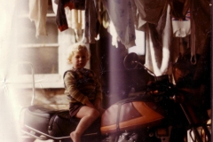 Captain in back porch